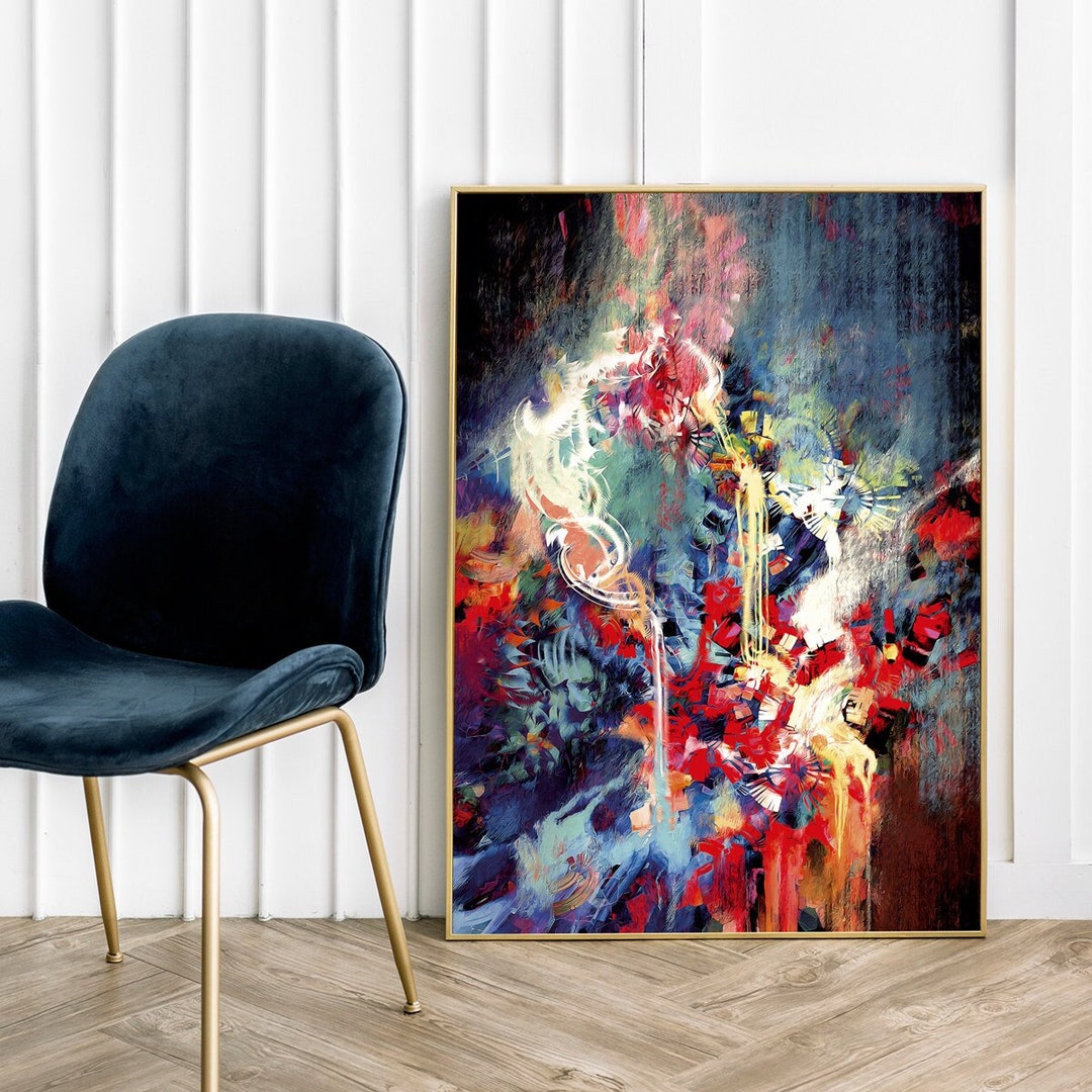 Abstract Poster Colorful Poster Modern Poster Abstraction - Etsy