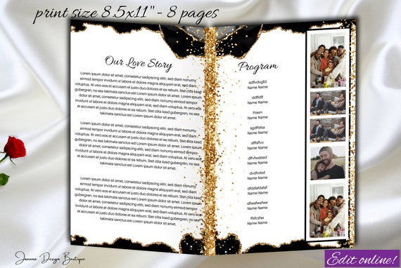 Sample program for 50th wedding anniversary | Honestweddingadvice.com