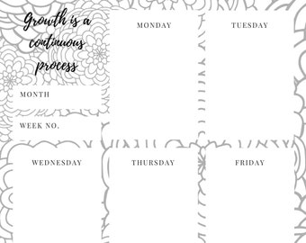Week Planner Printable Weekly Planner Inserts Weekly Organizer Weekly ...
