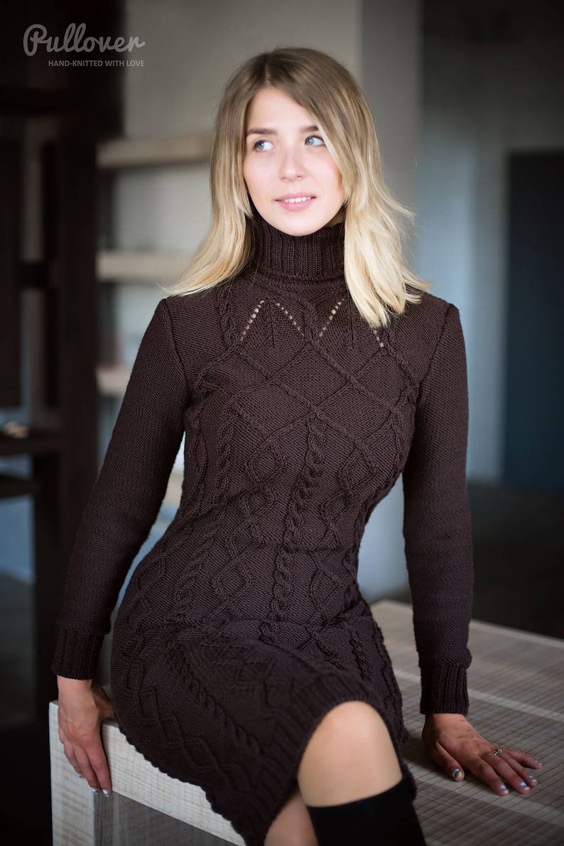 aran wool dress