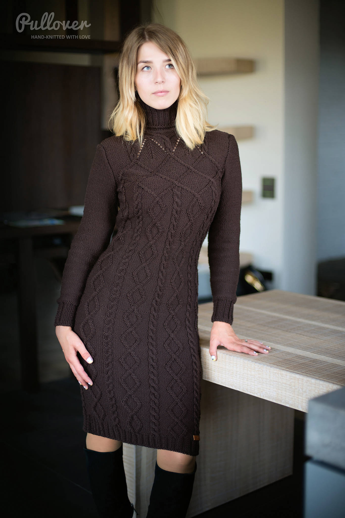 Wool Knit Juno Cardigan Dress