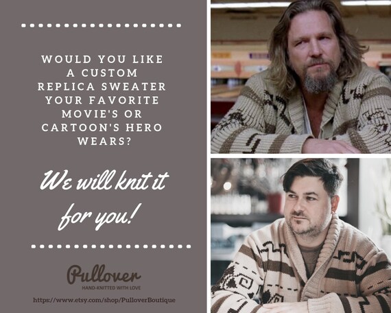 big lebowski cardigan sweater