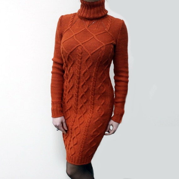 long sleeve knit dress