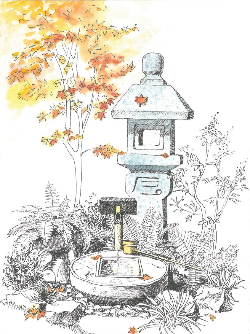 Simple Sketch Gardener Drawing for Girl