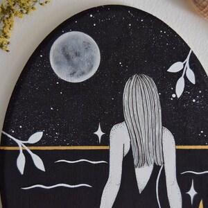 Wild Swimmer | Wild Swimming Art | Wild Swim Gift | Open Water Swimmer Print | Swimming Art | Night Swimming | Ocean Swimmer | Nature Art bild 3