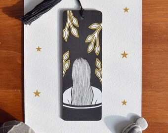 Wild Swimming Gift | Bookmark with Tassel | Book Lovers Gift | Book Accessory | Wild Swim Art | Wild Swimming Art | Book Marks | Present