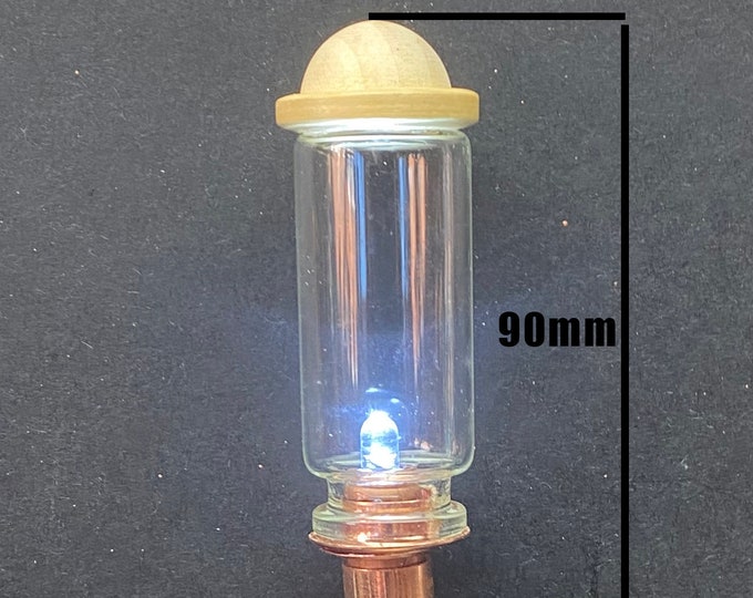 Steampunk Glass Light x2