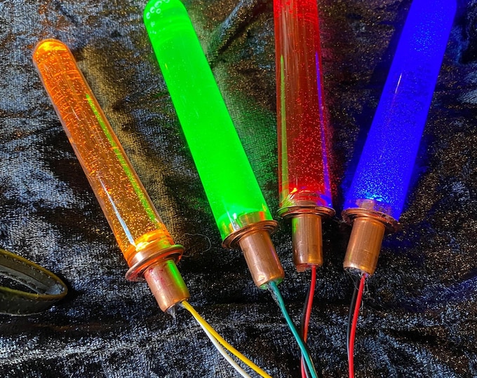 Steampunk resin bubble tube 15cms