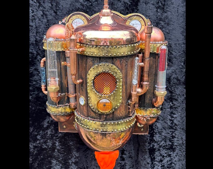 Steampunk Jetpack with smoke machine and working bubble tube