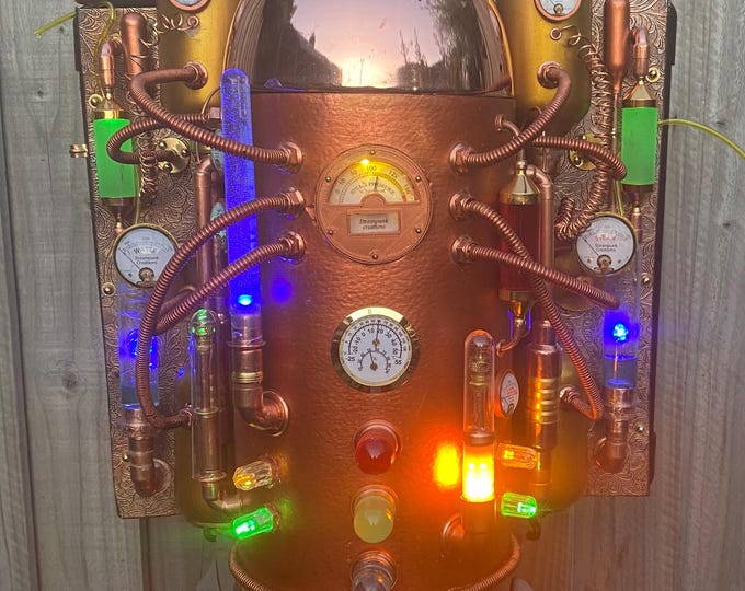 Steampunk jetpack with smoke machine