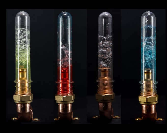 Steampunk large bubble tube with air pump