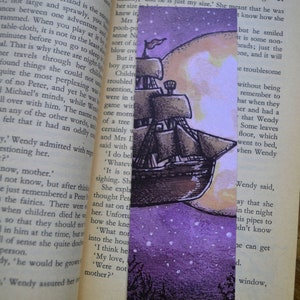 Flying Peter Pan Ship Bookmark