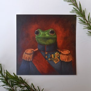 The Royal Frog Square Print