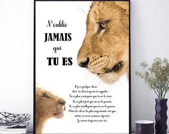 Simba Nala Poster Etsy France