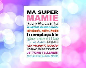 Cadre Photo Mamie Etsy