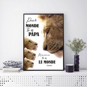 Affiche Papa Lion Lionceau Photo Fete Pere Mere Cadeau Etsy Affiche Papa Lion Lionceau Photo Fete Pere Mere Cadeau Etsy