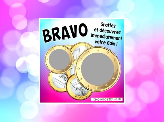 Bravo Bebe En Route 1 Carte A Gratter Annonce Grossesse Bebe Etsy