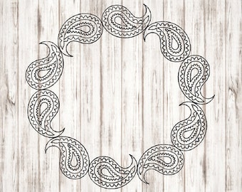 Download Paisley svg | Etsy