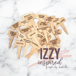 Custom Garden Plant Markers – Wooden Garden Stakes