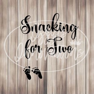 Snacking for Two, Svg For Cricut, For Silhouette, Cut File, Jpg, Png, Svg