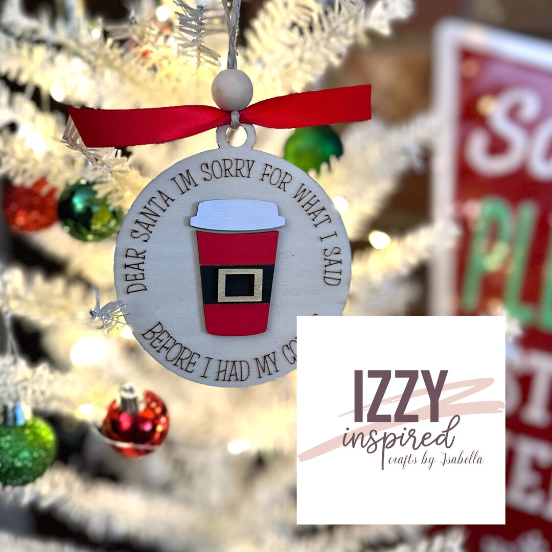 Coffee Christmas Ornaments 