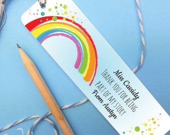 metal teacher bookmark, personalised gift for end of term
