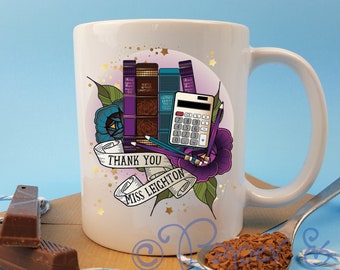 Taza de café personalizada de regalo de fin de semestre para maestros