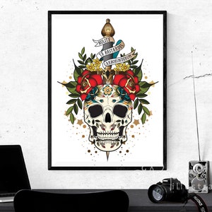nolite te bastardes carborundorum, don't let the b*stards grind you down, art print, feminist wall art, gift for female