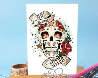 Carte D Anniversaire De Tatouage Etsy France