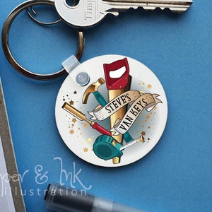 joiner keyring, key ring, carpenter key ring, joiner key ring, Christmas gift, birthday gift, stocking filler, tool kit, wood works,