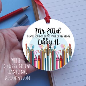 teaching assistant thank you gift, teacher appreciation personalised gift, end of school year present for her