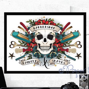 barber shop wall art for hairdresser stylist tools for someone who cuts hair newly qualified  stylist