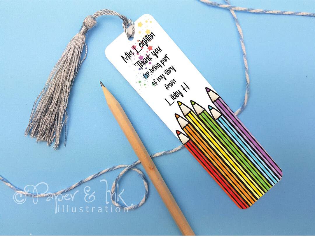 Personalised Thank You Teacher Gift, End of School Present - Etsy
