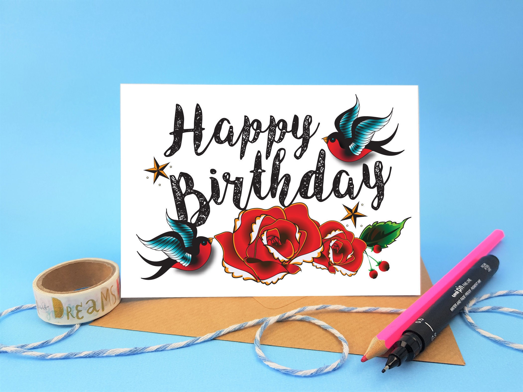 Happy birthday images with Tattoo  Free happy bday pictures and photos   BDaycardcom