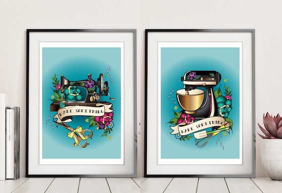 personalised sewing themed birthday card vintage sewing machine sewist crafter special