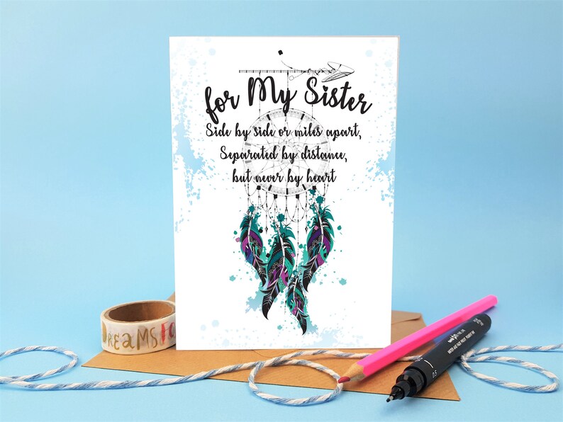 Sister Birthday Card Birthday Card for Sister for My Etsy