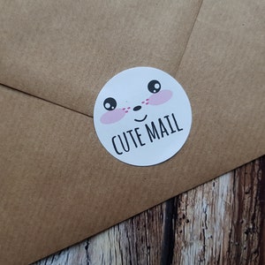small business, handmade business, postal stickers, cute stickers, cute mail, happy mail, happy post