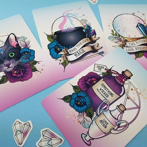 witchy gift idea small present for friend who likes potions cats and crystals