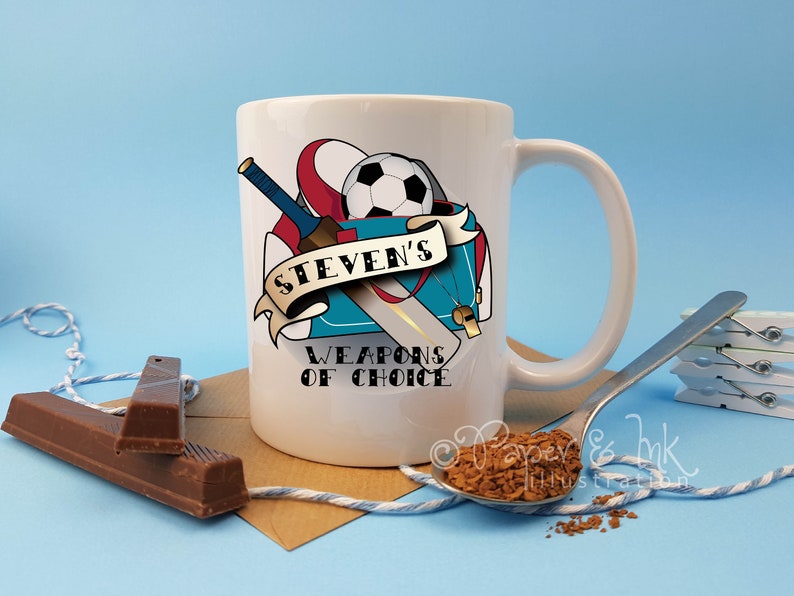 Personalised mug sports mug sports teacher gift for him Etsy