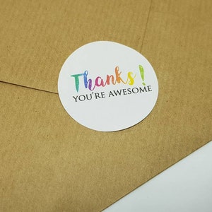 Small business thank you stickers, packaging stickers