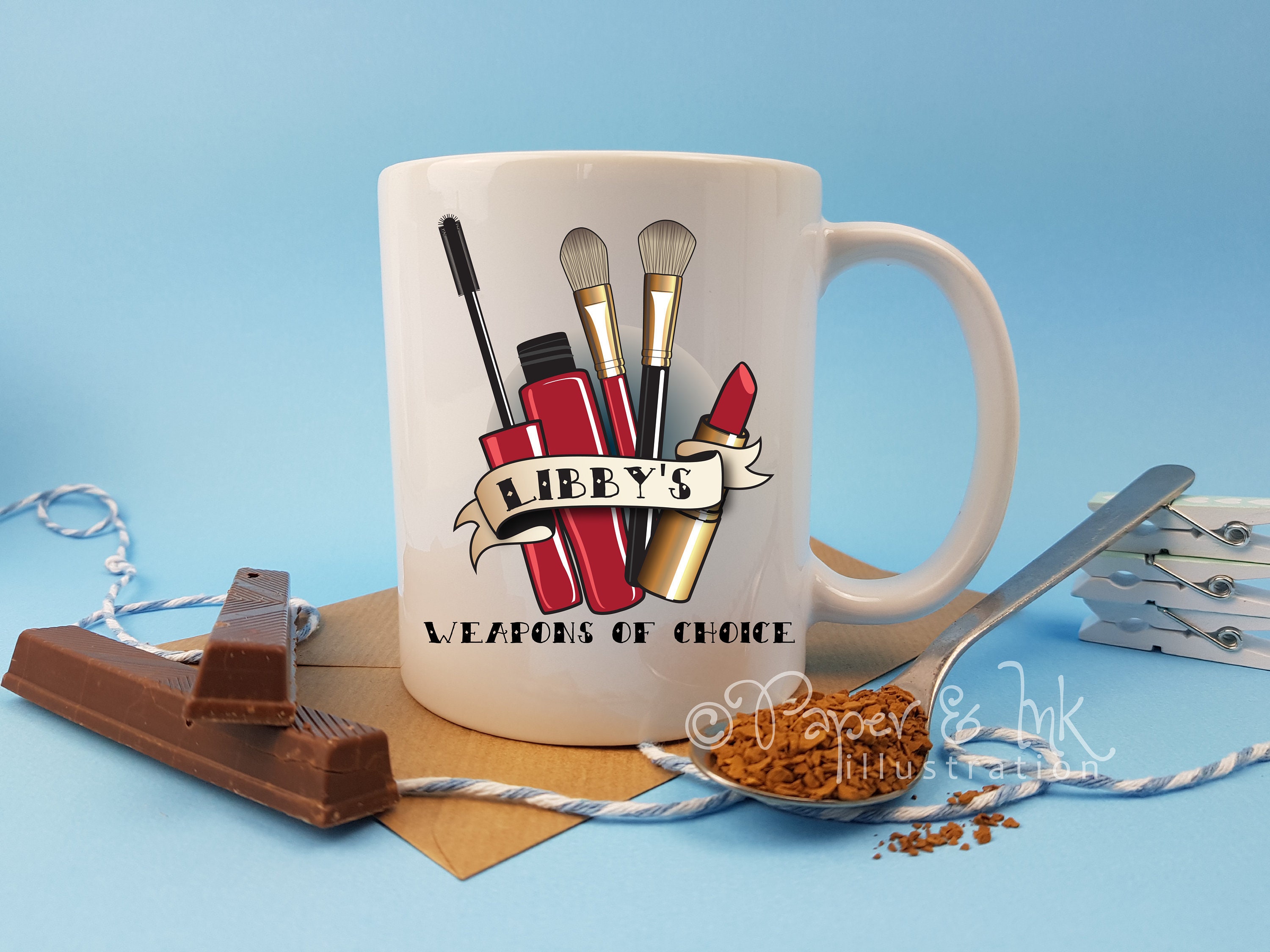 Artista amante del maquillaje PERSONALIZADO taza de café - Etsy México Artista amante del maquillaje PERSONALIZADO taza de café - Etsy México