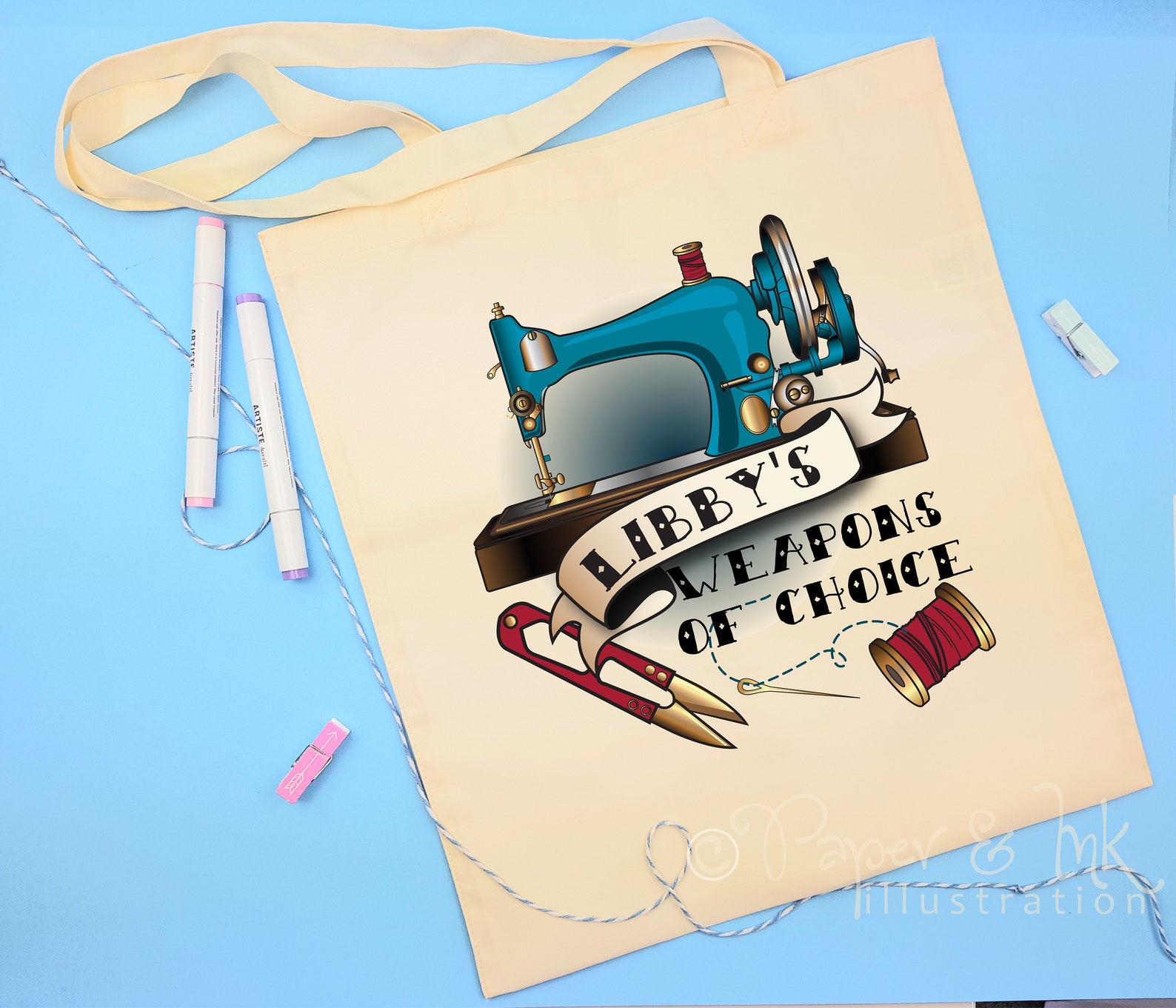 Personalised Sewing Gift Sewing Bag Sewing Supplies Etsy UK