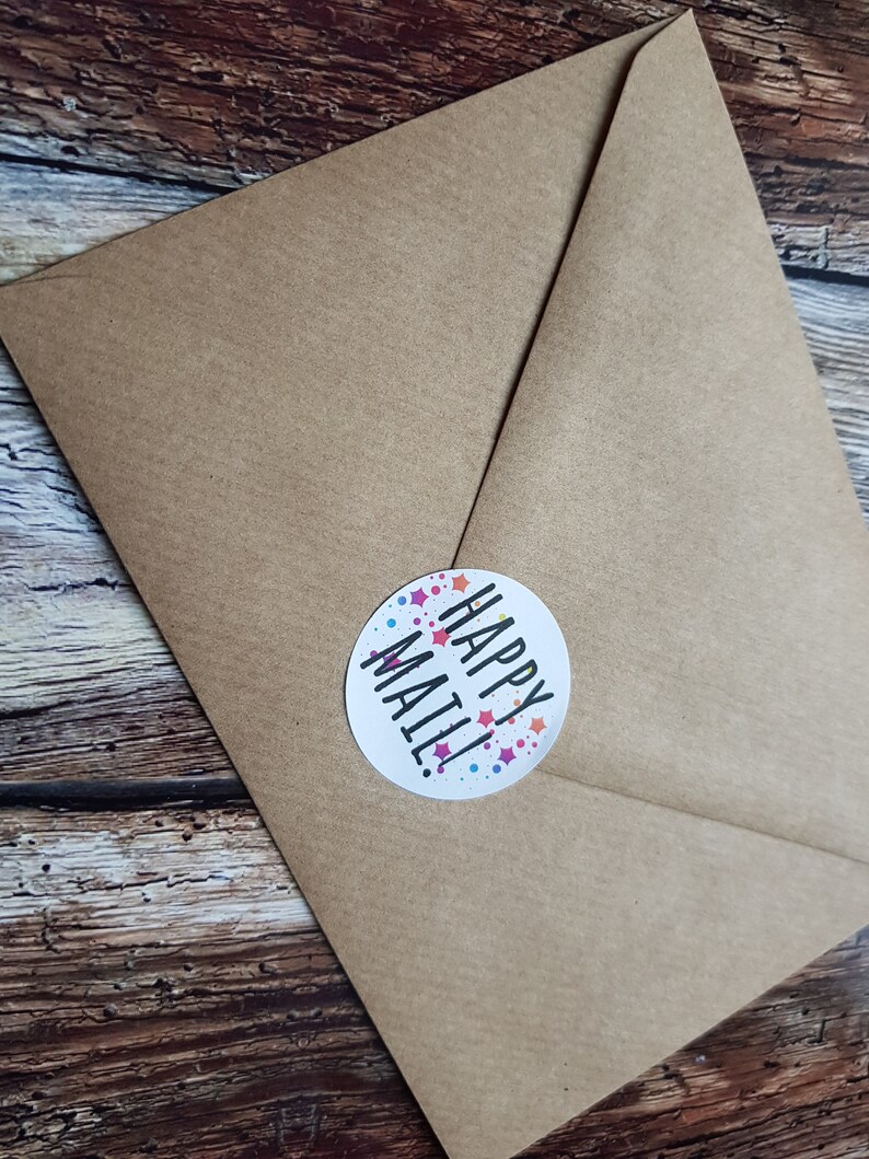 Cute Happy Mail Stickers Great for Small Business Customers - Etsy