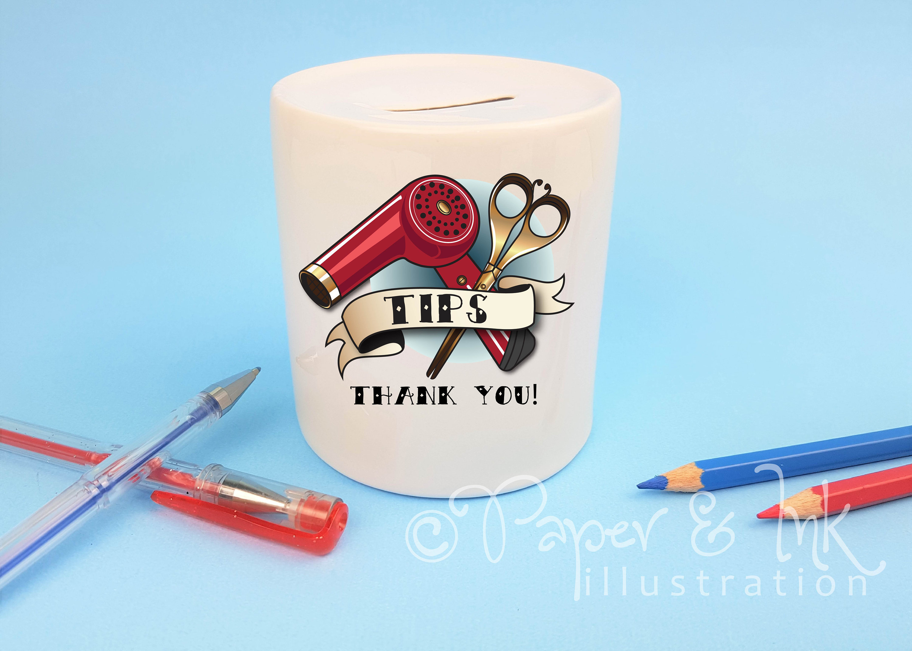 Hairdresser Gift Tips Jar Money Box Christmas Gift Hair Etsy UK