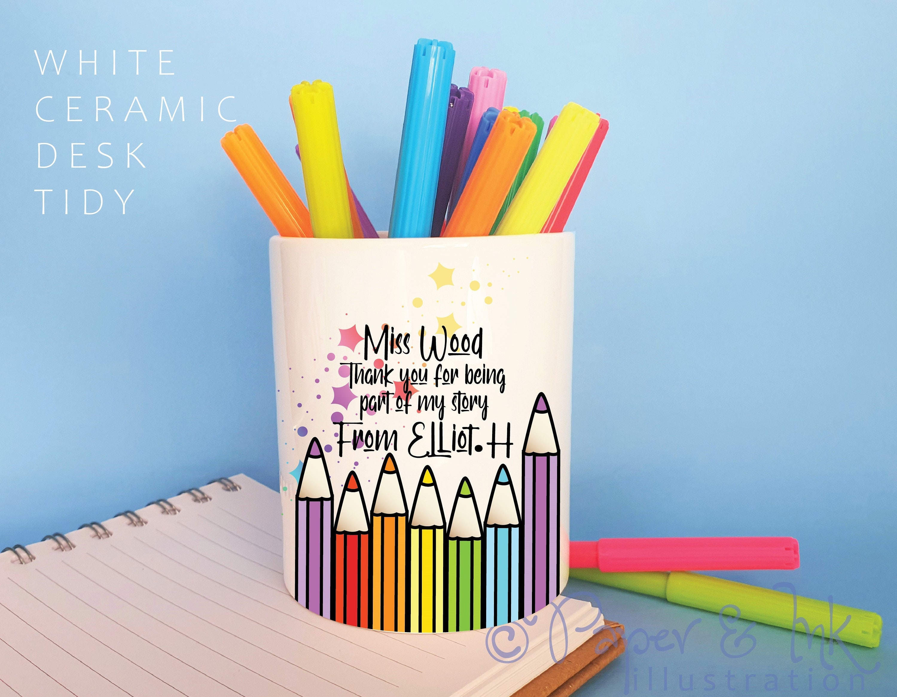 Regalo personalizado arco del maestro lápiz del profesor - Etsy España