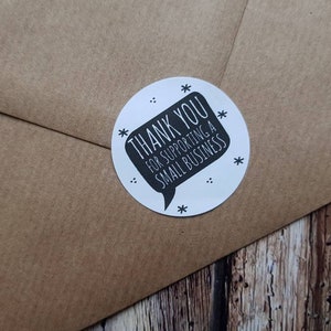 Small business stickers, thank you stickers, black and white, rainbow stickers, indie stickers, buy local stickers, stickers for post