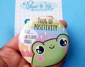 Spilla a forma di rana arcobaleno - Regalo per la salute mentale positiva