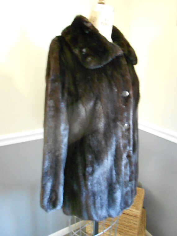 Mink Coat / Chocolate Brown Mink - image 2