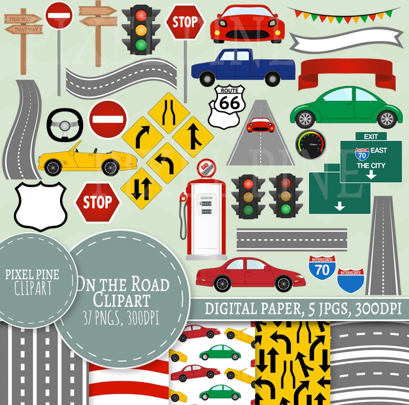 Car Path Clipart