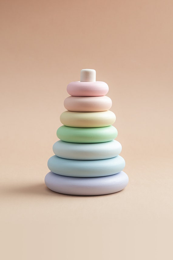 wooden rainbow baby toy